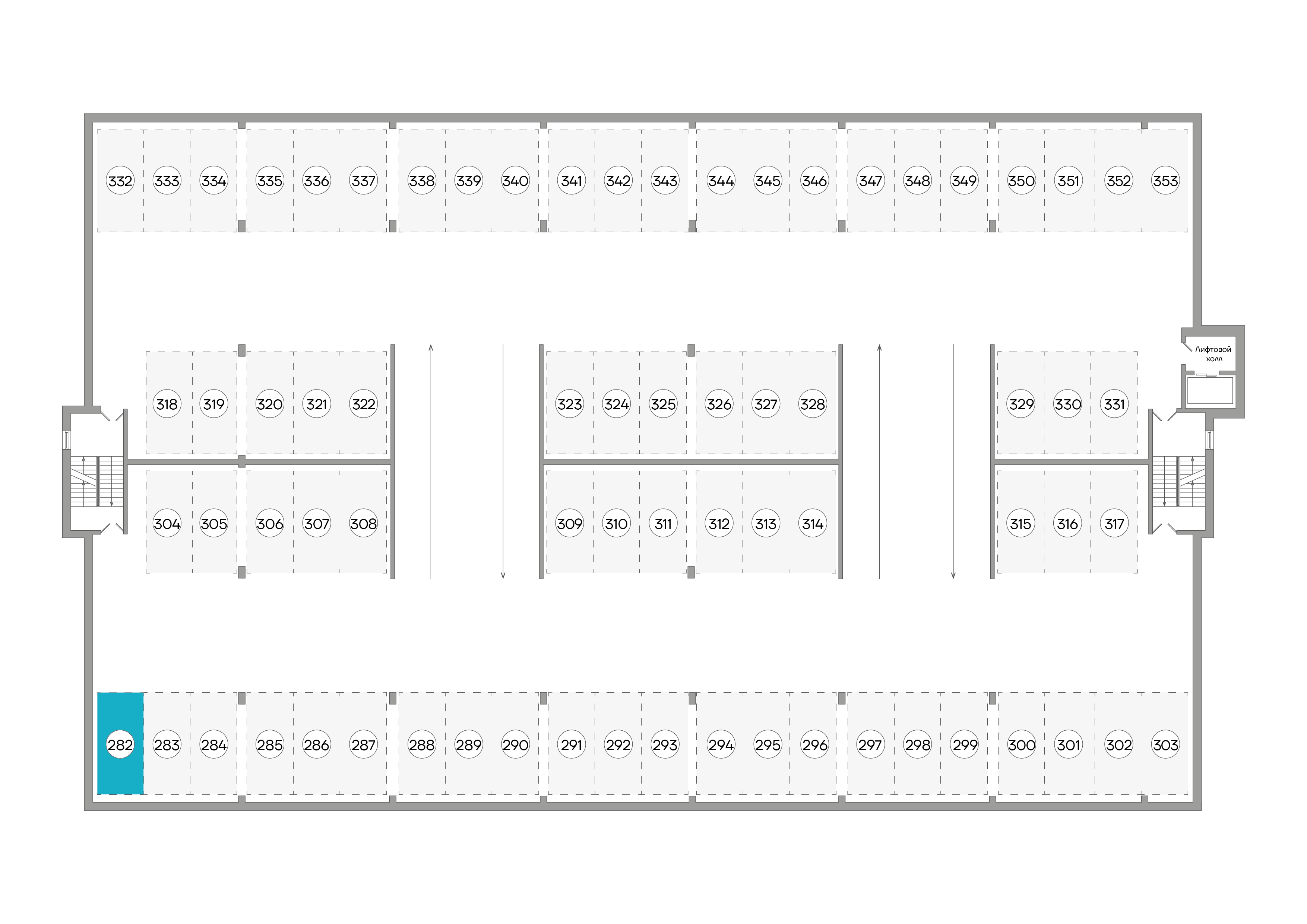 Парковочное место 13,25 м²