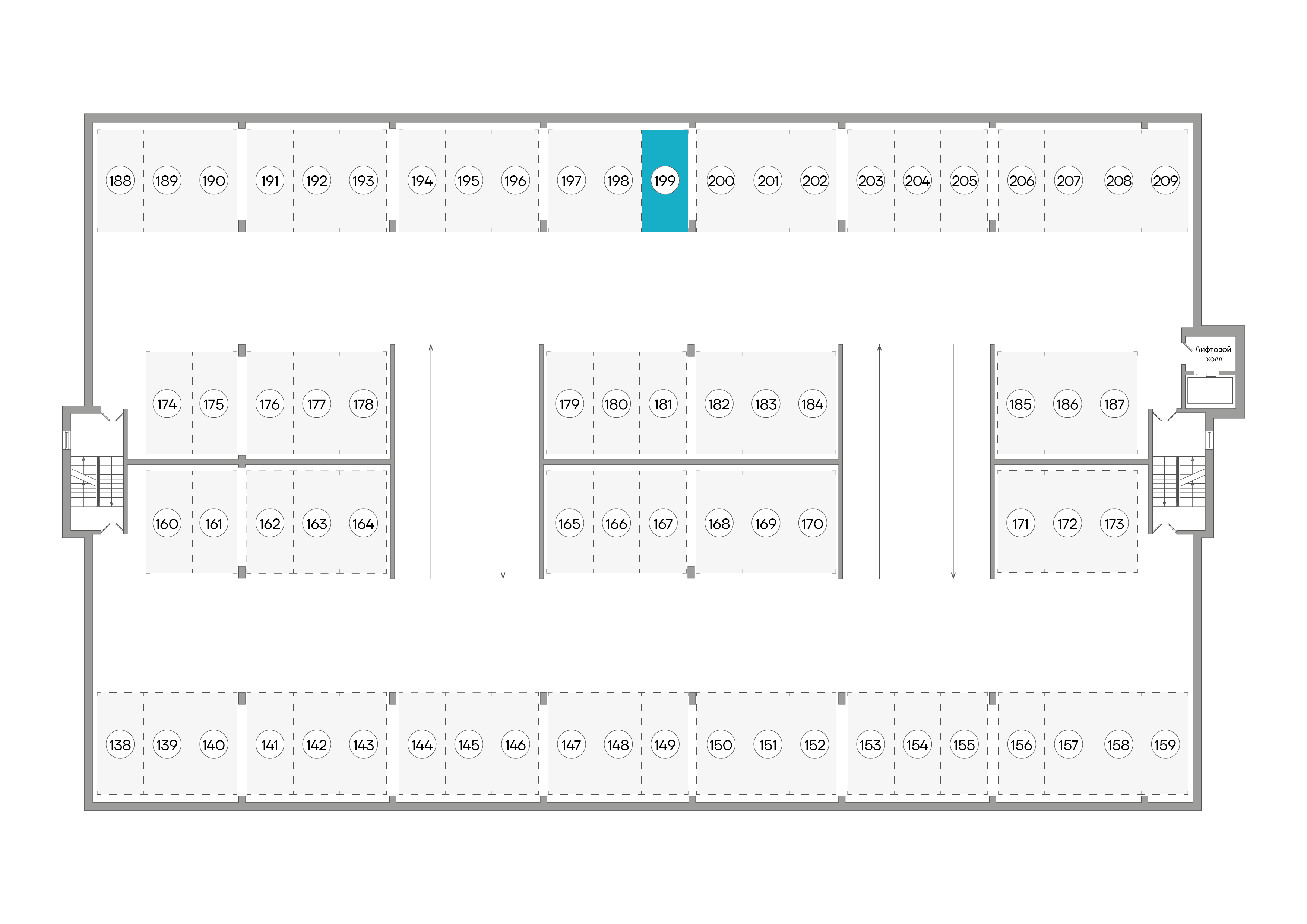 Парковочное место 13,25 м²