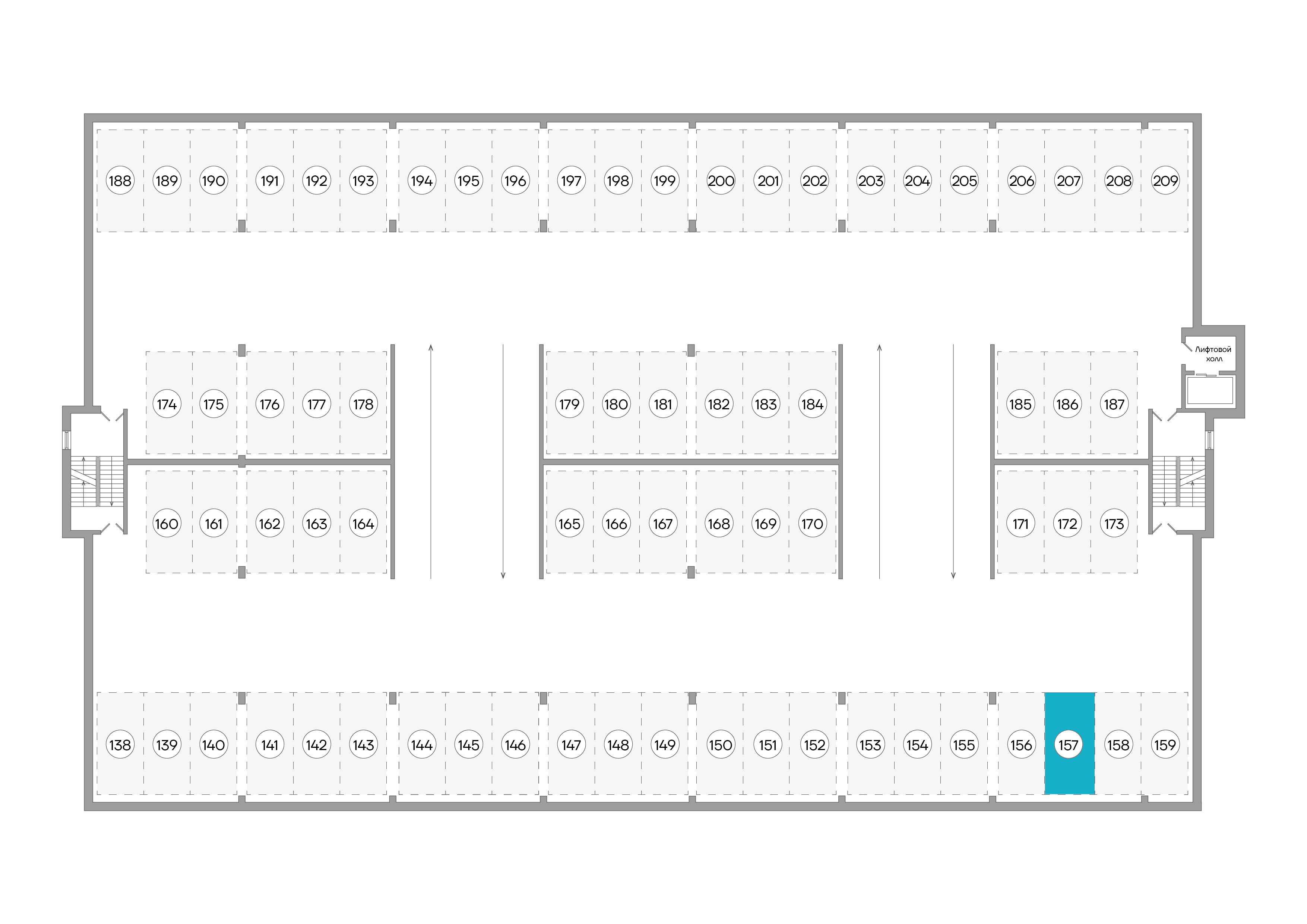 Парковочное место 13,25 м²