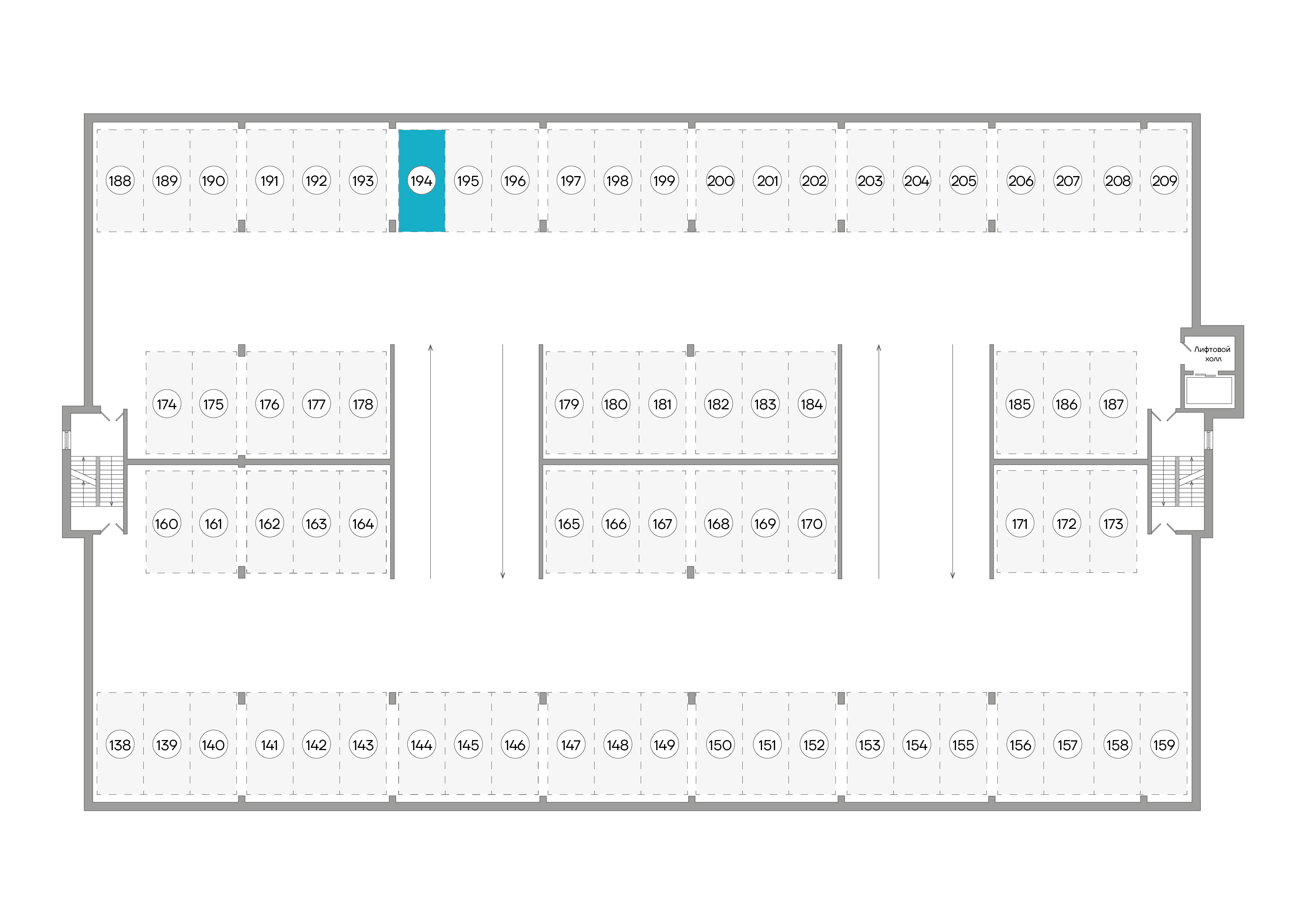 Парковочное место 13,25 м²